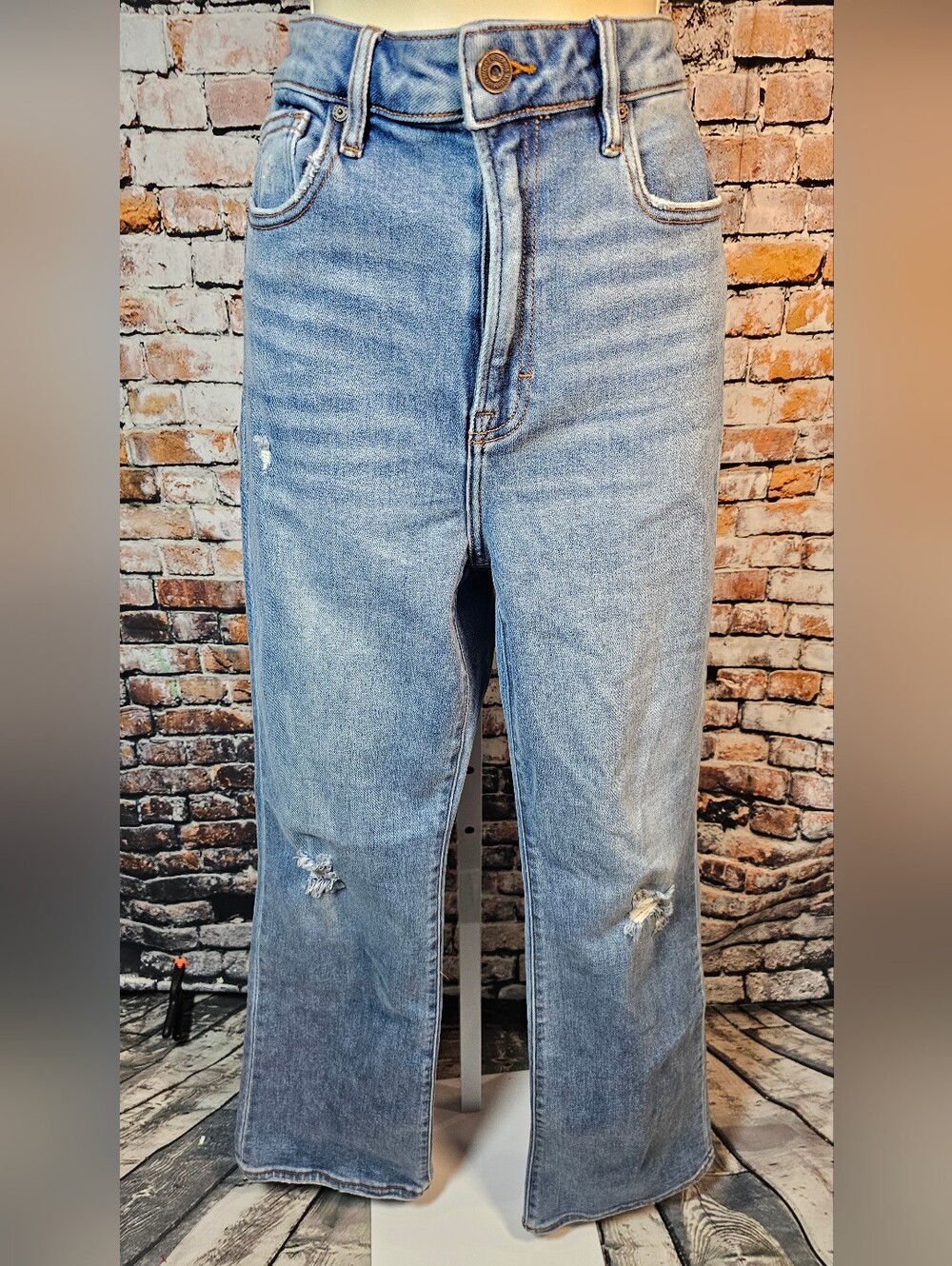 Hidden Los Angeles High Rise Wide Leg Distressed Jeans Size 29